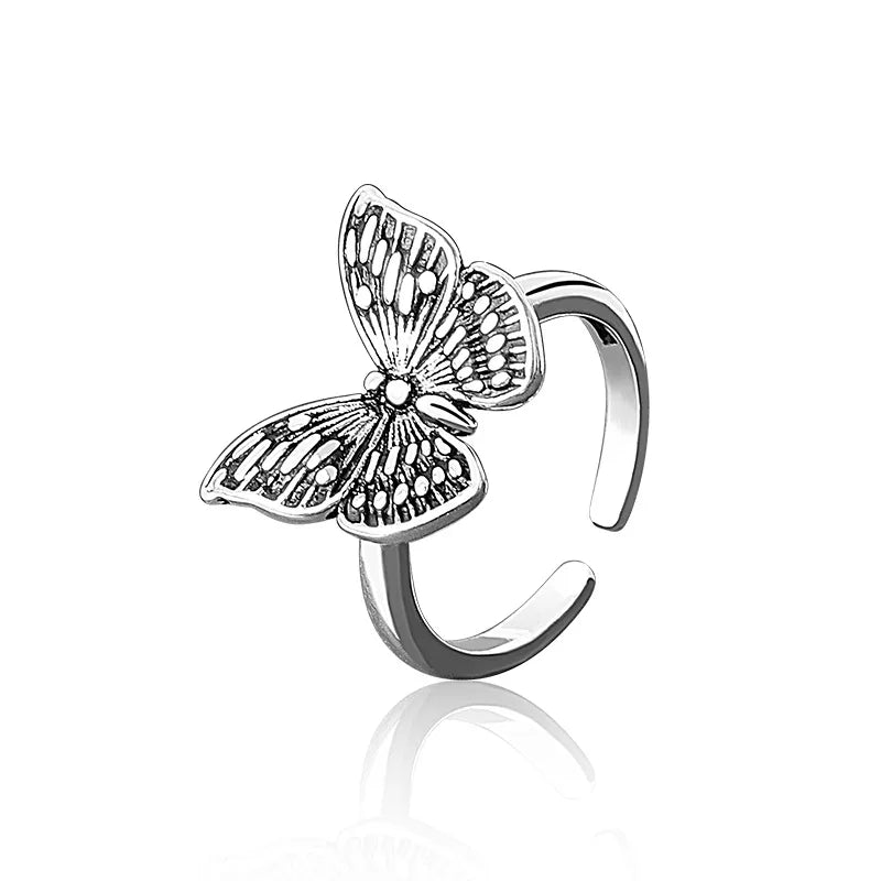 Silver Butterfly Ring Butterfly Jewelry