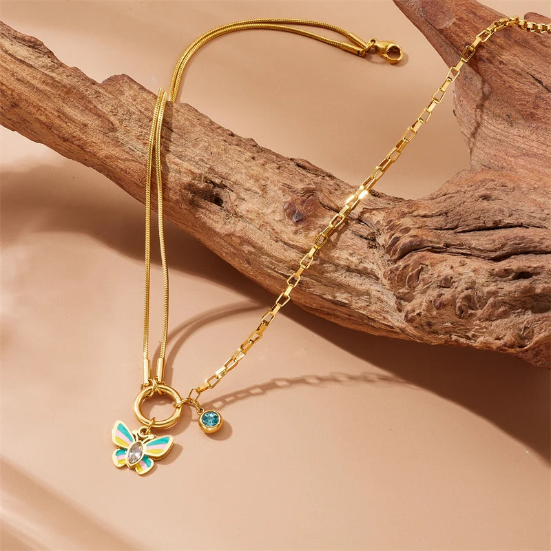 Colorful Zircon Pendant