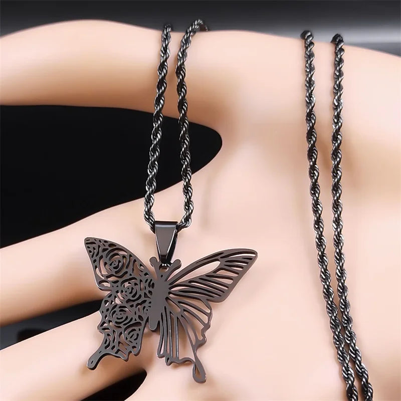 Noctura Butterfly Necklace Butterfly Jewelry