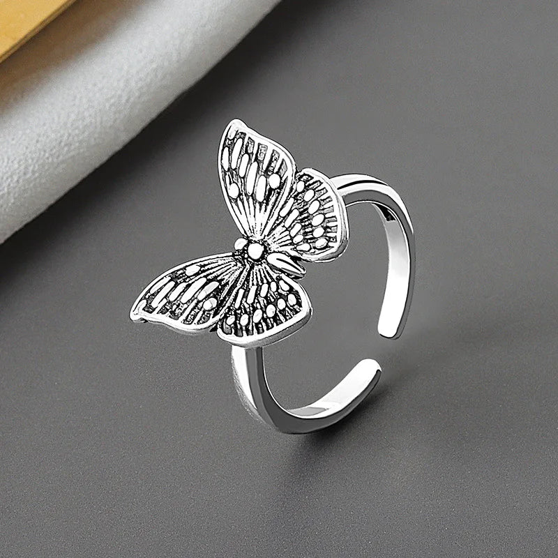 Silver Butterfly Ring Butterfly Jewelry