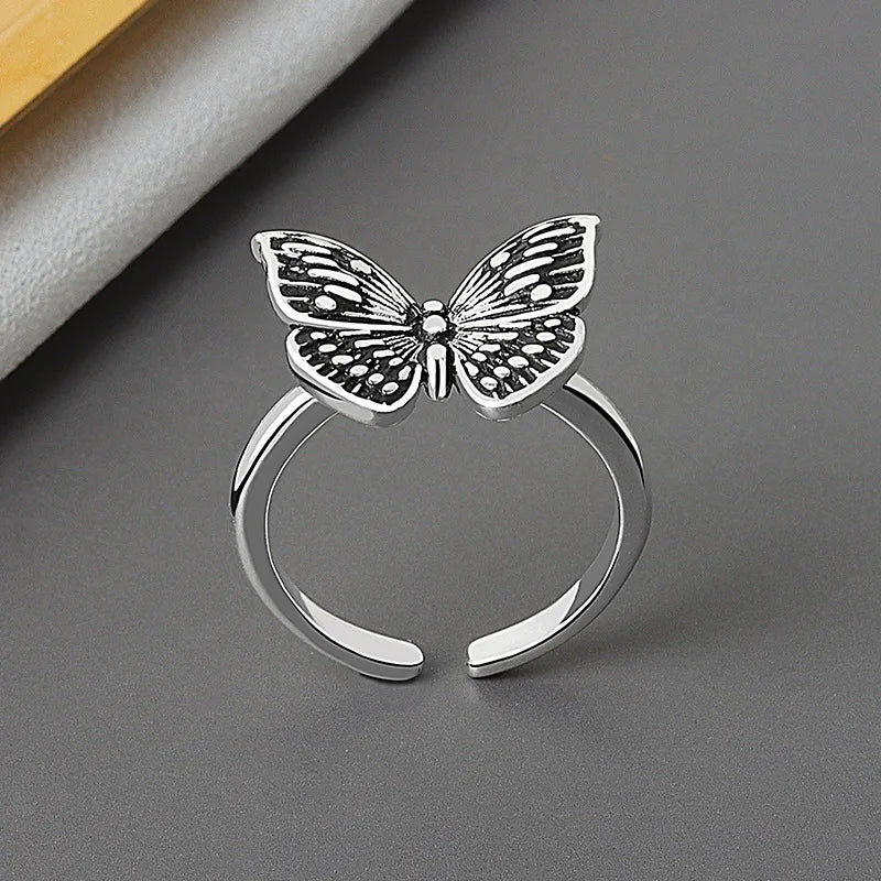 Silver Butterfly Ring Butterfly Jewelry
