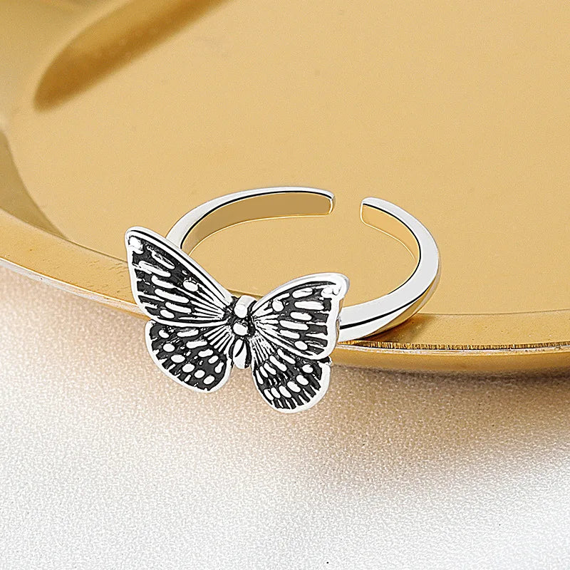 Silver Butterfly Ring Butterfly Jewelry
