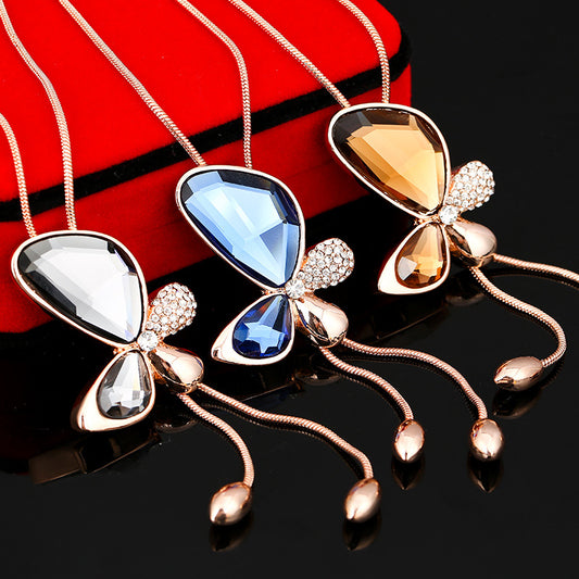 Crystal Tassel Pendant