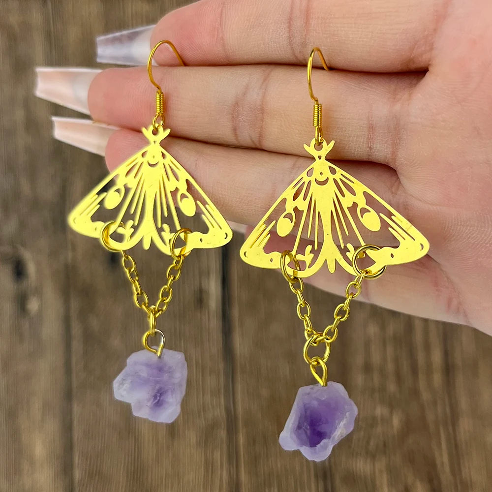 Mystic Amethyst Butterfly Earrings Butterfly Jewelry