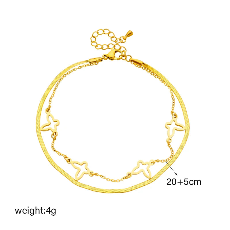 Double Layer Charm Butterfly Jewelry