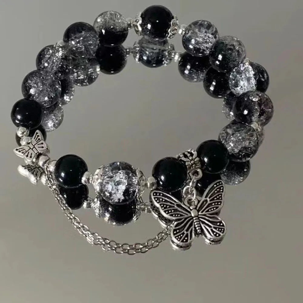 Midnight Bloom Butterfly Bracelet Butterfly Jewelry