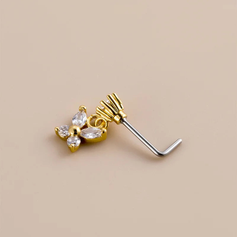 Zircon Drop Stud Butterfly Jewelry
