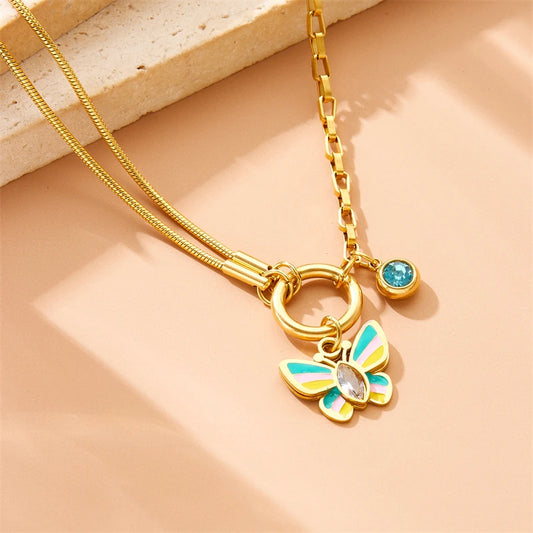 Colorful Zircon Pendant