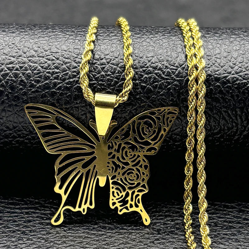Noctura Butterfly Necklace Butterfly Jewelry