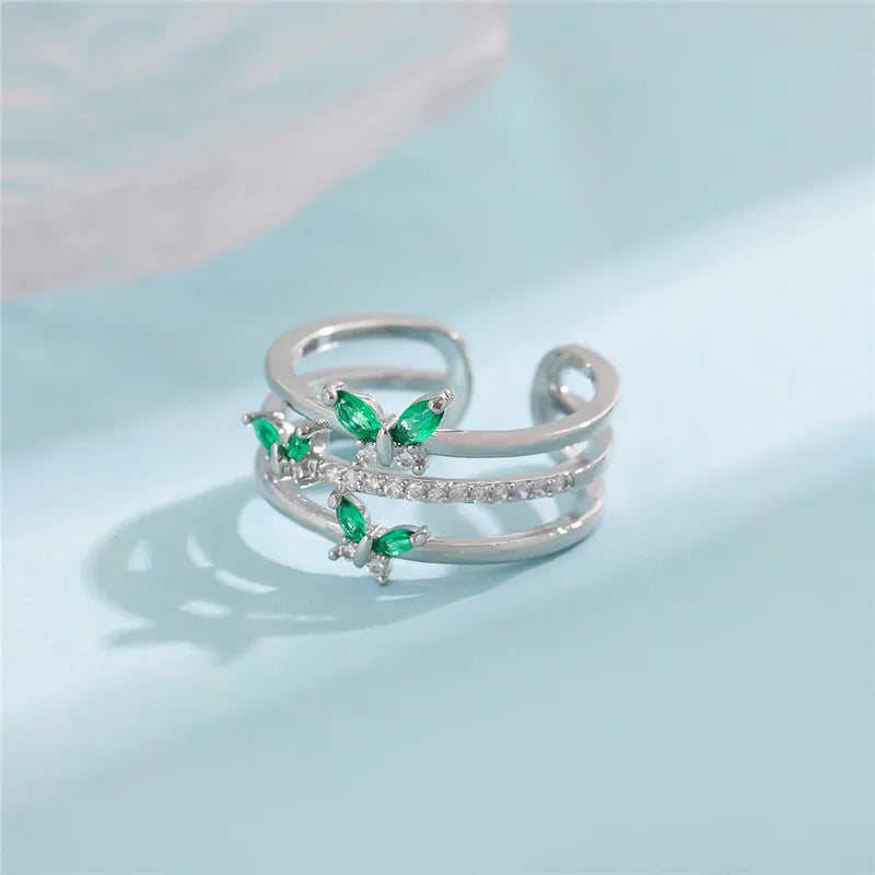 Emerald Butterfly Ring Butterfly Jewelry