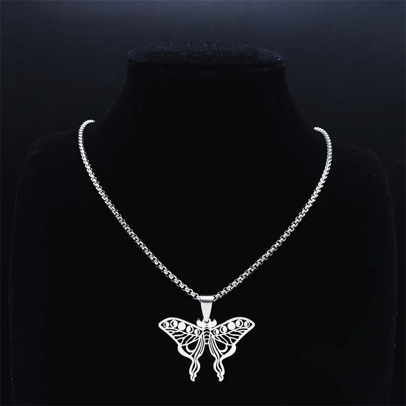 Luna Moth Pendant Butterfly Jewelry