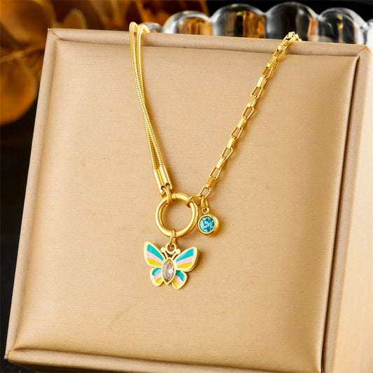 Colorful Zircon Pendant