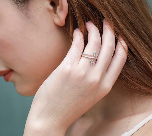 Double Butterfly Ring