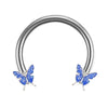 Circular Hoop Ring Butterfly Jewelry