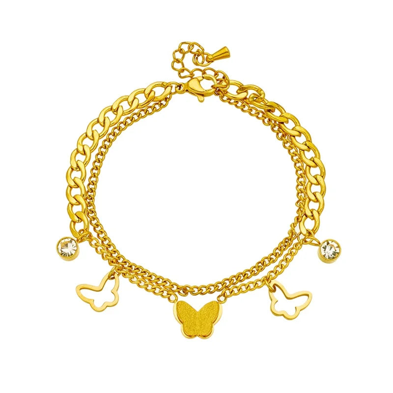 Aurelia Butterfly Chain Bracelet