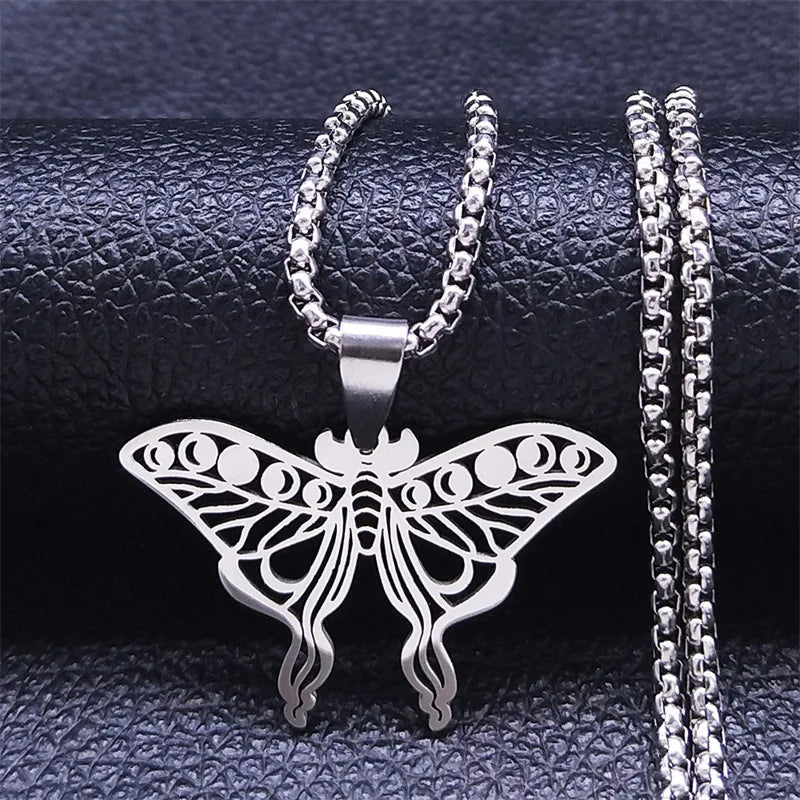 Luna Moth Pendant Butterfly Jewelry