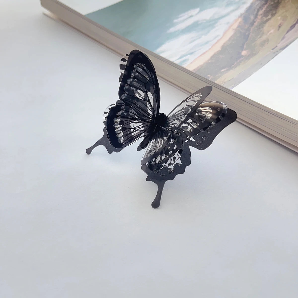 Black Butterfly Ring Butterfly Jewelry
