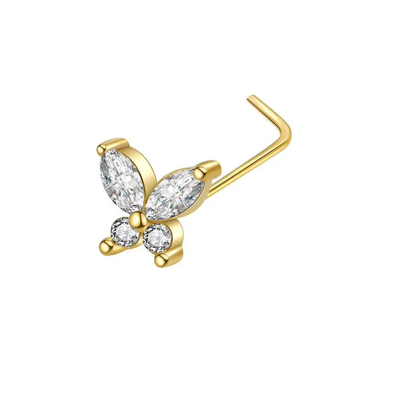 Zircon Nose Hoop