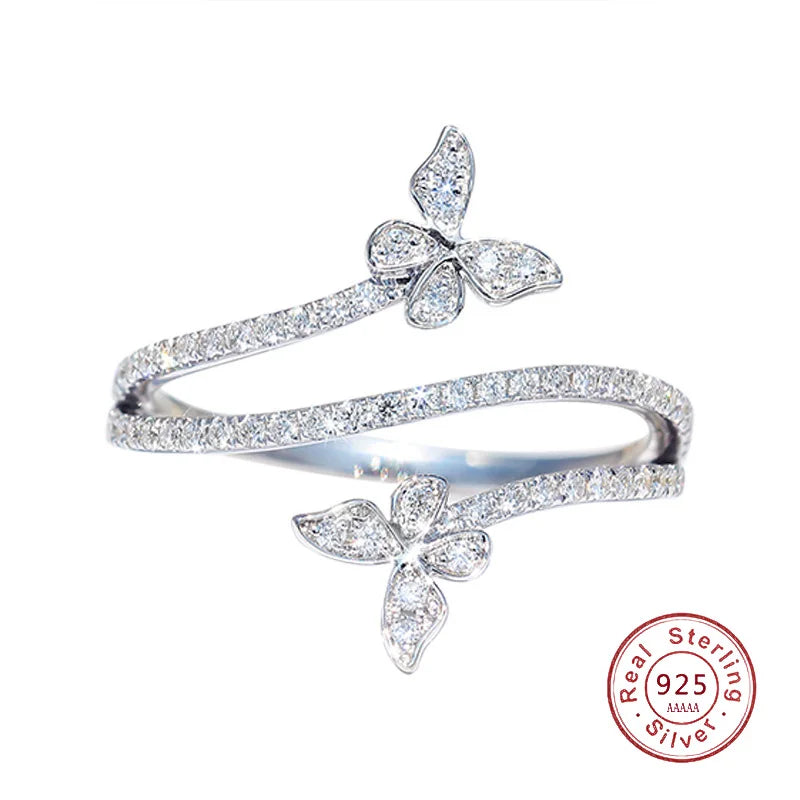 Double Butterfly Ring Butterfly Jewelry