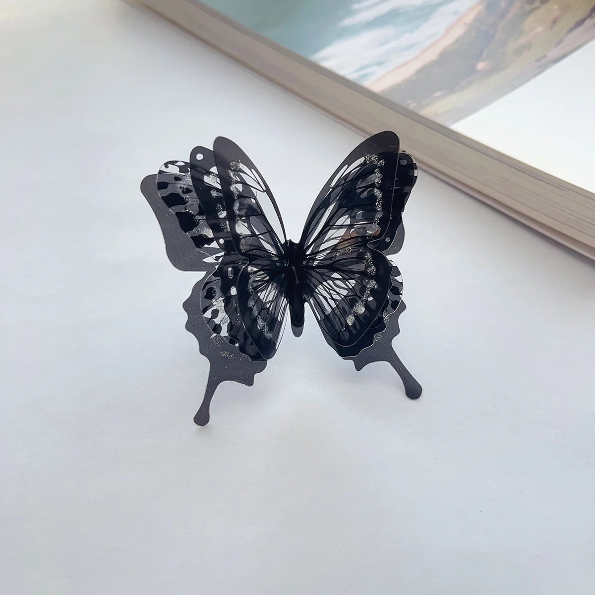 Black Butterfly Ring Butterfly Jewelry