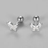 Gold CZ Studs Butterfly Jewelry