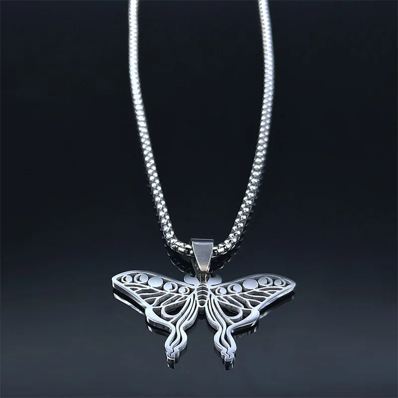 Luna Moth Pendant Butterfly Jewelry